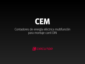 CEM Contadores de energía eléctrica multifunción para montaje carril DIN