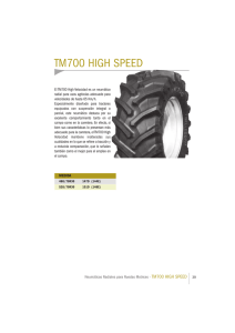 Catálogo TM700 HIGH SPEED