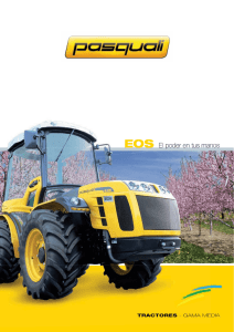 Catálogo Tractor Pasquali Eos equipados con motor Lombardini o motor Kubota calidad precio asegurado