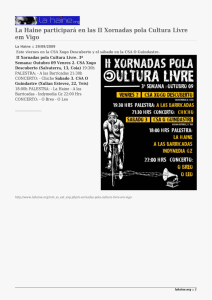 La Haine participará en las II Xornadas pola Cultura Livre