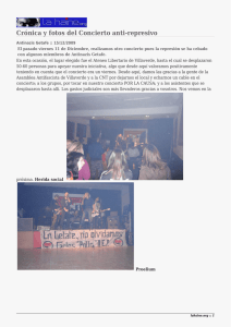 Crónica y fotos del Concierto anti-represivo