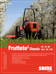 Hoja especificaciones Frutteto³ Classic