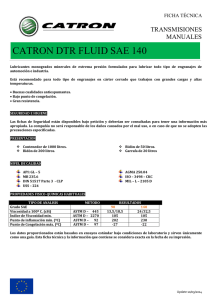 Catálogo CATRON DTR FLUID SAE 140 trans manual