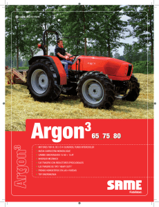 Hoja especificaciones Argon³