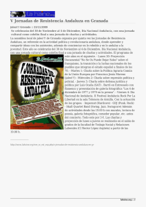V Jornadas de Resistencia Andaluza en Granada