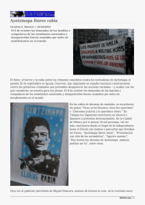 Ayotzinapa llueve rabia