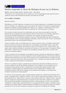 Santos suspende la Mesa de diálogos de paz en La...