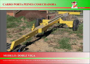 Catálogo CARRO PORTA PEINES COSECHADORA DOBLE VIGA