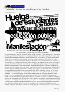 [Valladolid] Huelga de estudiantes. 6 de Octubre.