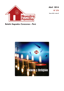 Abril  2014 Boletín Sagrados Corazones - Perú N° 370