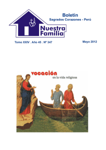 Boletín Sagrados Corazones - Perú Mayo 2012