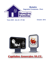 Boletín Sagrados Corazones - Perú Octubre  2012