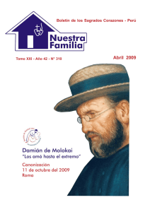 Abril  2009 Boletín de los Sagrados Corazones - Perú
