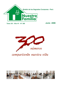 Junio  2008 Boletín de los Sagrados Corazones - Perú