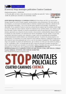 [Cuenca] Stop montajes policiales Cuatro Caminos