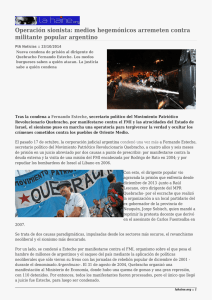 Operación sionista: medios hegemónicos arremeten contra militante popular argentino