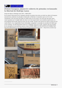 [Fotos] Zaragoza amaneció cubierta de pintadas reclamando