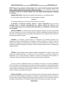 Decreto por el que se reforma los artículos Segundo, Tercero y Cuarto Transitorios de la Ley de la Economía Social y Solidaria (DOF 24 de enero de 2013).