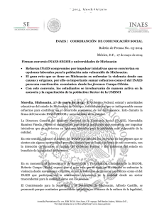 Boletín de Prensa No.3-2014.