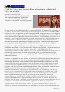 El 28 de Febrero de Susana Díaz, el régimen andaluz... PSOE en acción