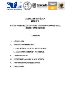 01. Agenda Estrategica 2012-2013 del ITESRC