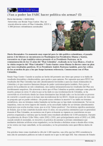 ¿Van a poder las FARC hacer política sin armas? (I)