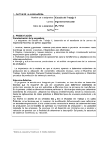 JCF IIND-2010-227 Estudio del Trabajo II