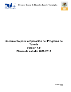 02. Lineamiento para la OperaciÃ³n del Programa de TutorÃ­a