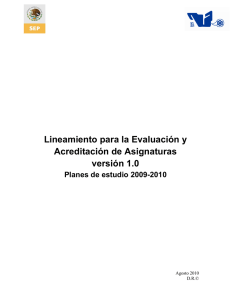 04. Lineamiento para la EvaluaciÃ³n y AcreditaciÃ³n de Asignaturas