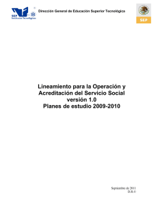 08. Lineamiento para la OperaciÃ³n y AcreditaciÃ³n del Servicio Social