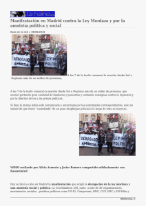 Manifestación en Madrid contra la Ley Mordaza y por la