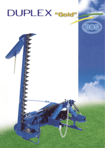 Catálogo Segadoras para tractor BCS Duplex STONE 1.68 m