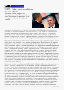 EEUU y Cuba: un denso diálogo