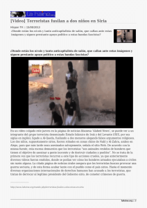[Video] Terroristas fusilan a dos niños en Siria