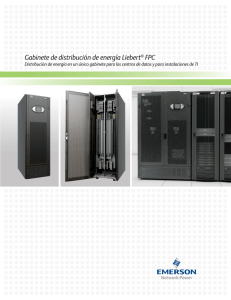 Gabinete de distribución de energía Liebert® FPC