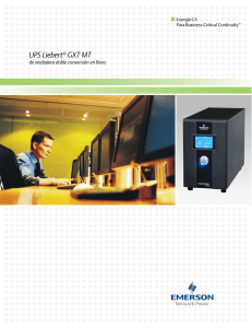 Brochure del UPS en línea GXT MT de 1, 2, 3kVA
