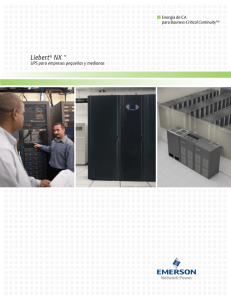 UPS Liebert NX 10-30 y 40-200kVA; Brochure (Español); 50/60Hz (R05/11) (SL-25200)