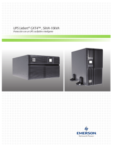 UPS Liebert GXT4, 5-10KVA; Brochure de Producto para 120V; (R01/15); (SL-23196SP)