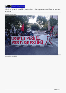 22 Oct. por el pueblo palestino - Imagenes manifestación en Madrid Ante
