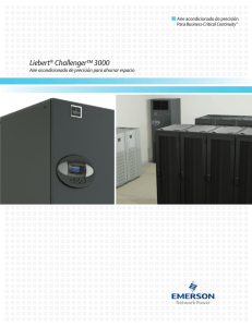 Liebert Challenger 3000 con el control Liebert iCOM; Brochure (Español); (R09/09); (SL-11900)​