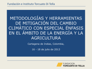 Metodologías y herramientas de mitigación en Energía y Agricultura H Carlino FTDT 2013