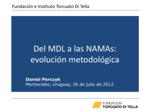 Del MDL a las Namas evolución metodológica D Perczyk 2012