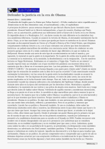 Defender la justicia en la era de Obama