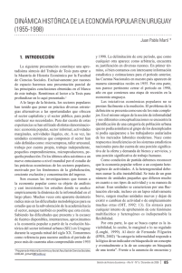 "Dinámica histórica de la economía popular en Uruguay (1955-1998)"