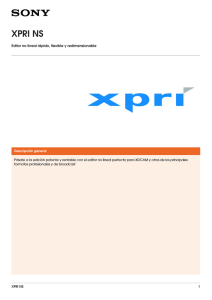 XPRI NS Editor no lineal rápido, flexible y redimensionable