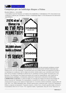 Campanya per un habitatge dingne a Palma