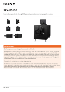 SRX-R515P Sistema de proyección de cine digital 4K pensado para salas...