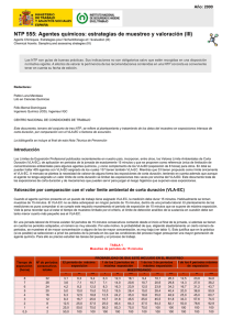 Nueva ventana:NTP 555: Agentes químicos: estrategias de muestreo y valoración (III) (pdf, 1,30 Mbytes)