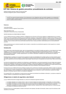 Nueva ventana:NTP 564: Sistema de gestión preventiva: procedimiento de contratas (pdf, 220 Kbytes)