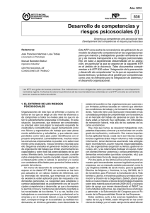 Nueva ventana:NTP 856: Desarrollo de competencias y riesgos psicosociales (I) (pdf, 366 Kbytes)
